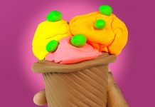 Play doh Ice Cream cone frozen